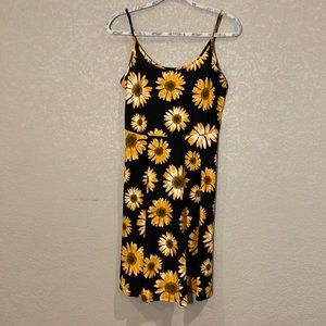 Sunflower dress knee length